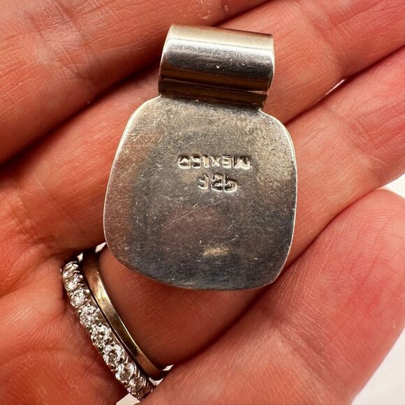 Stamped Mexico 925, sterling silver, Dichroic Glass pendant! - Picture 5 of 8